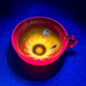 Uranium glass cup